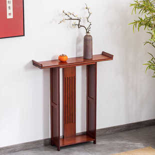 New Chinoiserie Entrance Table, Entrance Hall Strip Case, Table Against the Wall, Ultra-Narrow Solid Wood Entrance Cabinet, Wedding Table