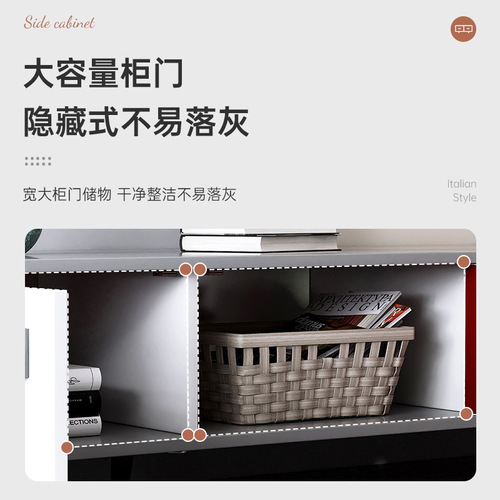 TV cabinet simple modern living room home small apartment bedroom Italian minimalist light luxury coffee table TV cabinet combination