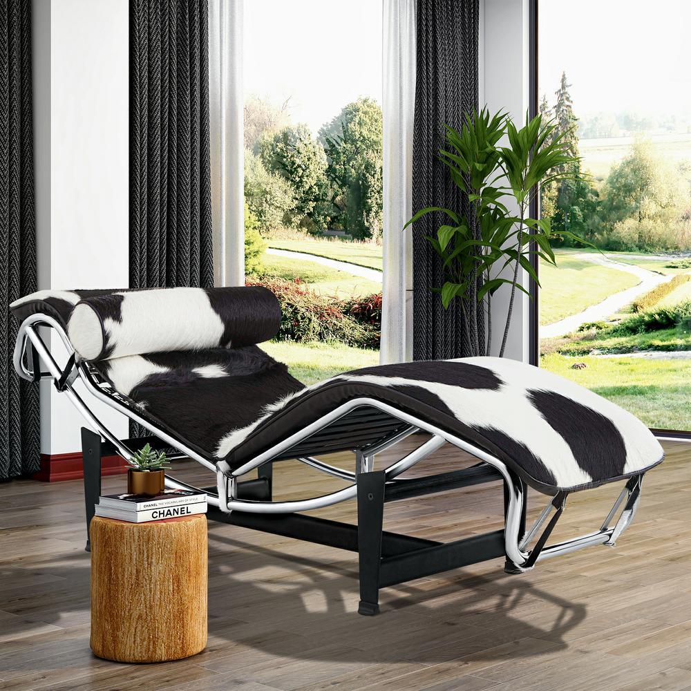 LC806D新品上市一件代发书房客厅躺椅马毛黑白躺椅午休躺椅海外仓