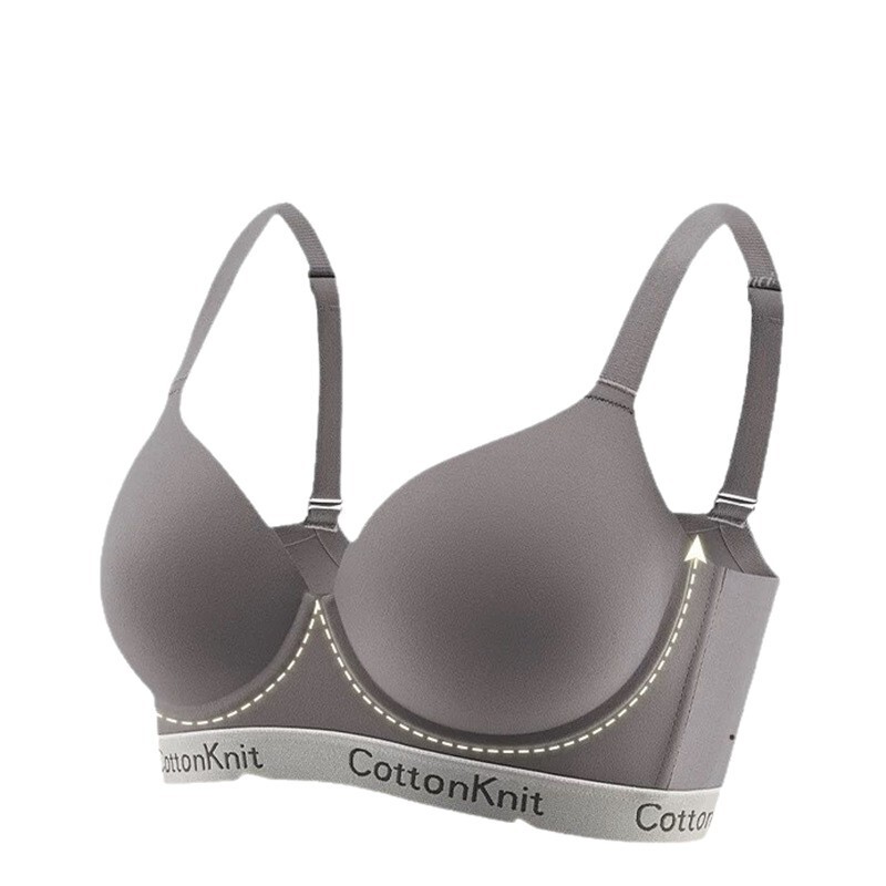 女性用下着、夏用薄型、大きな胸、小さな胸、大きいサイズ、シームレスプッシュアップ、軟鋼リング、胸縮小、たるみ防止ブラジャー|undefined