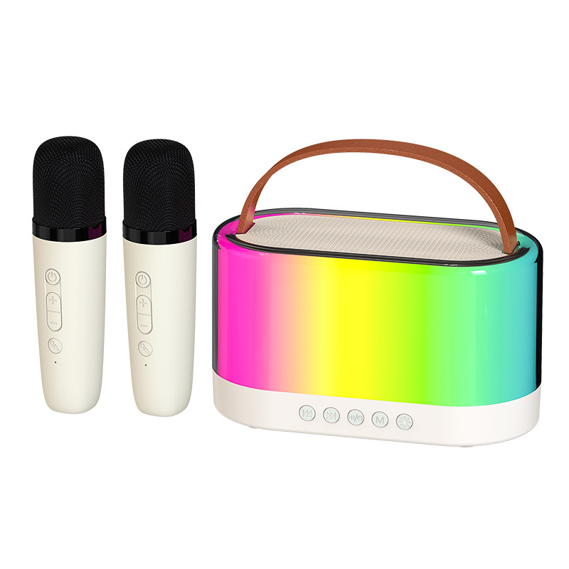 Bluetooth karaoke pequeño altavoz portátil al aire libre de Canto de audio artefacto casero karaoke versión inglesa transfronteriza