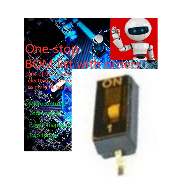 KE原装 DSHP01TSGER 贴片1.27mm 1.27 1位 拨动拨码编码开关