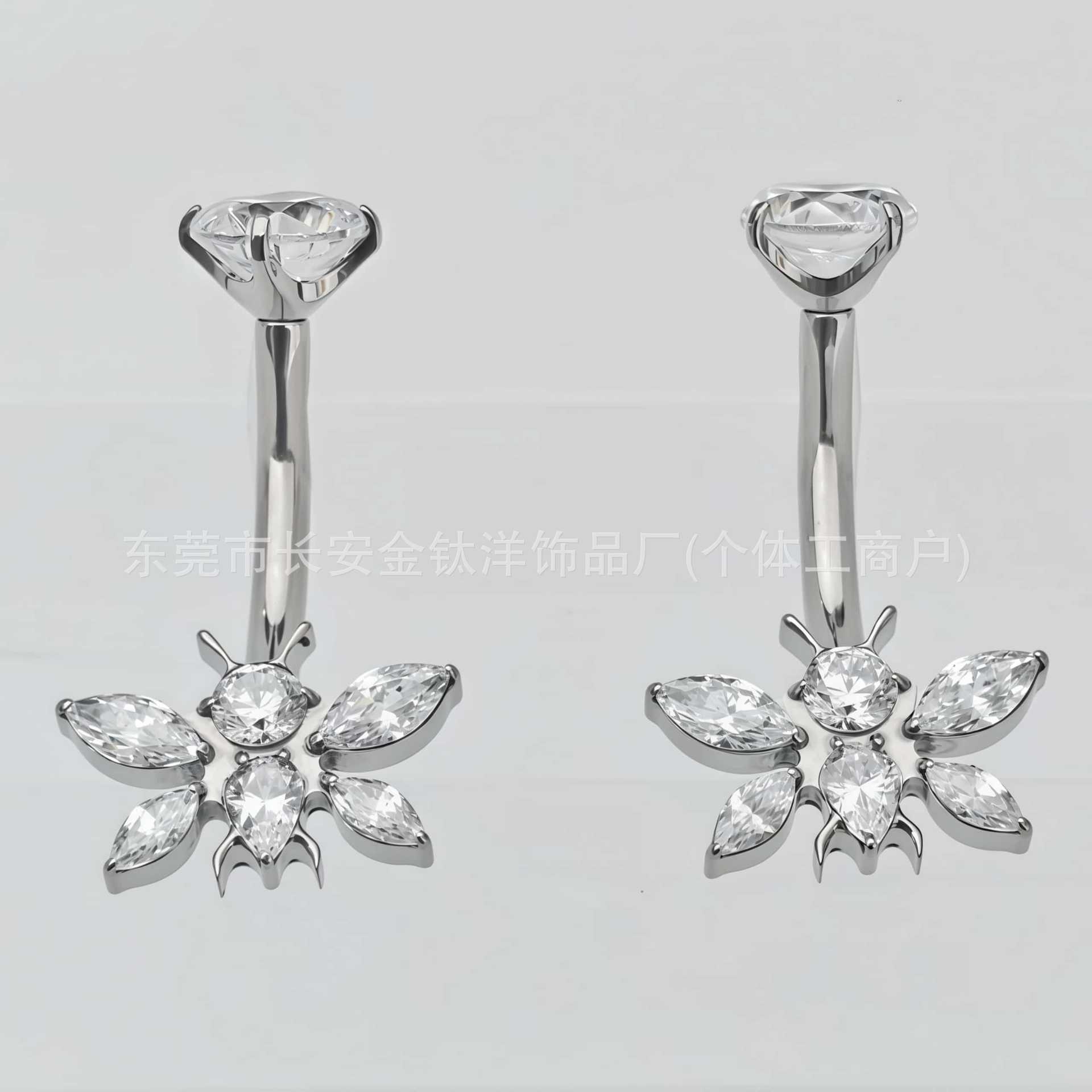 Labret piercing jewelry detail image