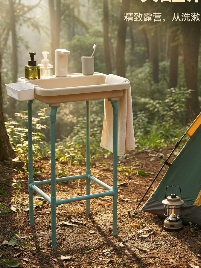 Productos al aire libre transfronterizos lavabo acampamiento lavabo equipo de campo lavabo portátil lavabo jardín lavabo móvil