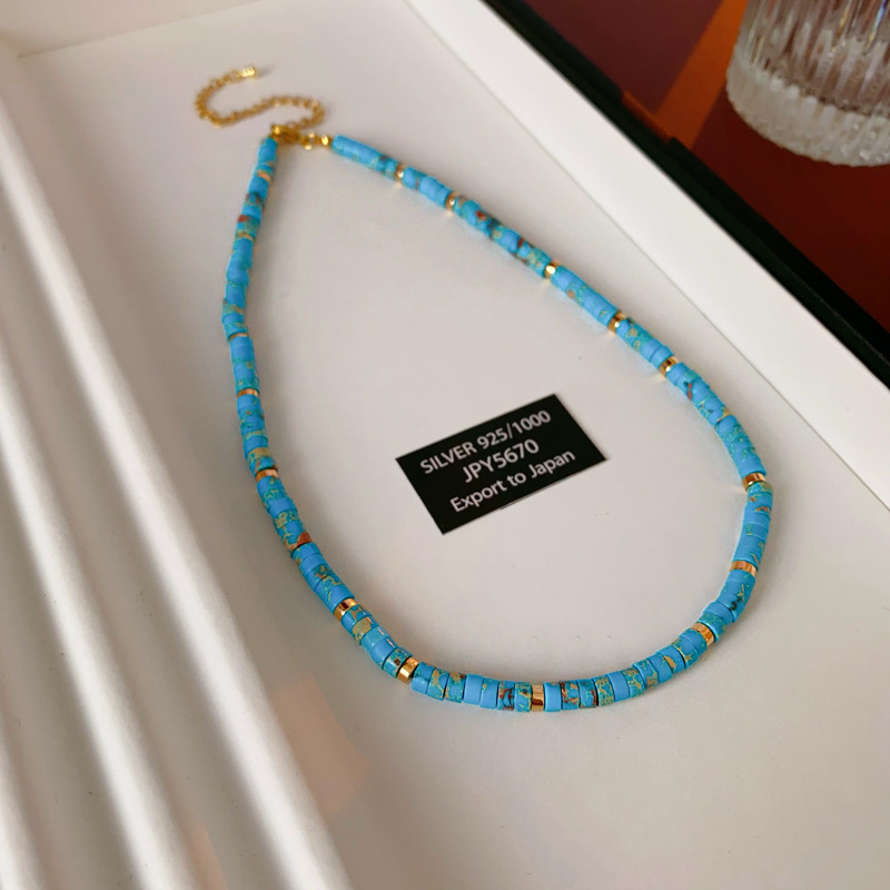 Dulce concha de dopamina collar de perlas barrocas cadena de clavícula simple moda francesa temperamento collar al por mayor femenino