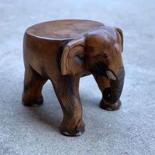 凳子摆件动物木雕子小矮凳树墩泰国穿鞋凳茶几凳实木换鞋凳