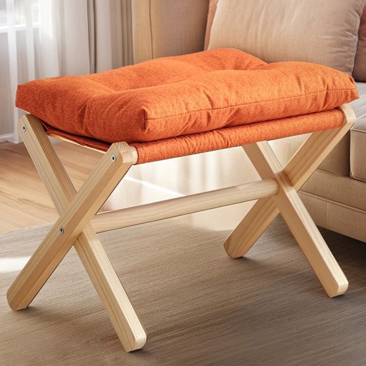 Taburete pequeño taburete plegable para el hogar taburete de pie de la sala de estar taburete bajo taburete de bolsa blanda banco mesa de centro taburete para zapatos