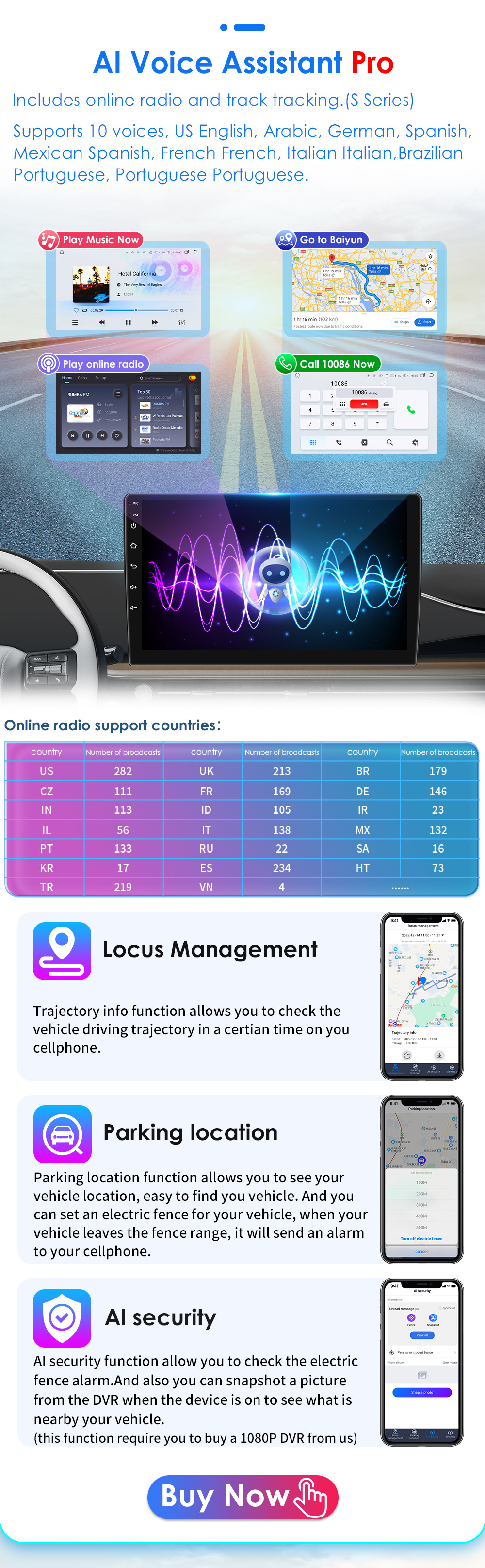 Applicable to 08-19 Citroen B9 Peugeot Partner Android smart large screen car central control Navigator