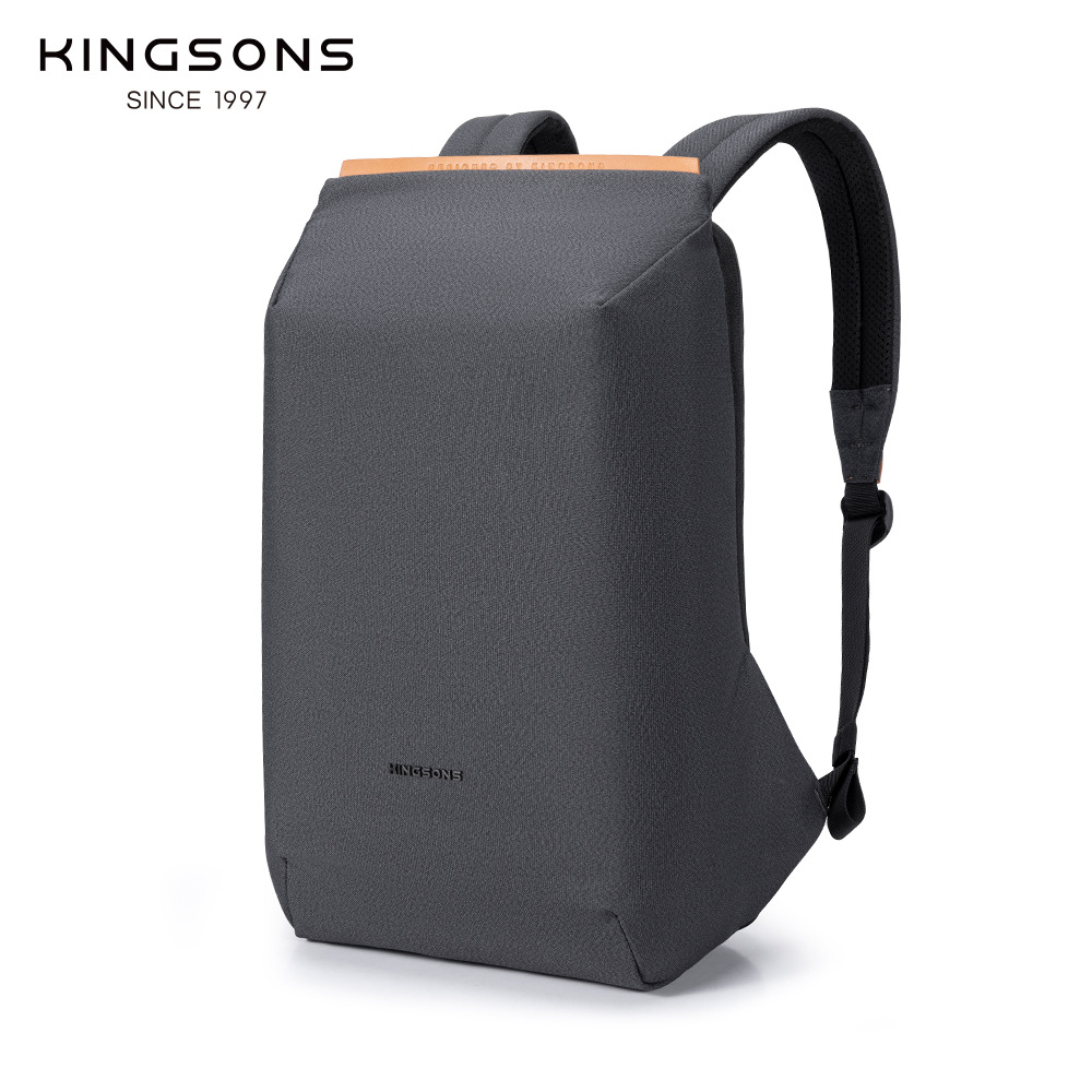 金聖斯学生用スクールバッグUSB充電式バックパックコンピューターバッグ盗難防止バックパックシンプル15.6inchUSB充電