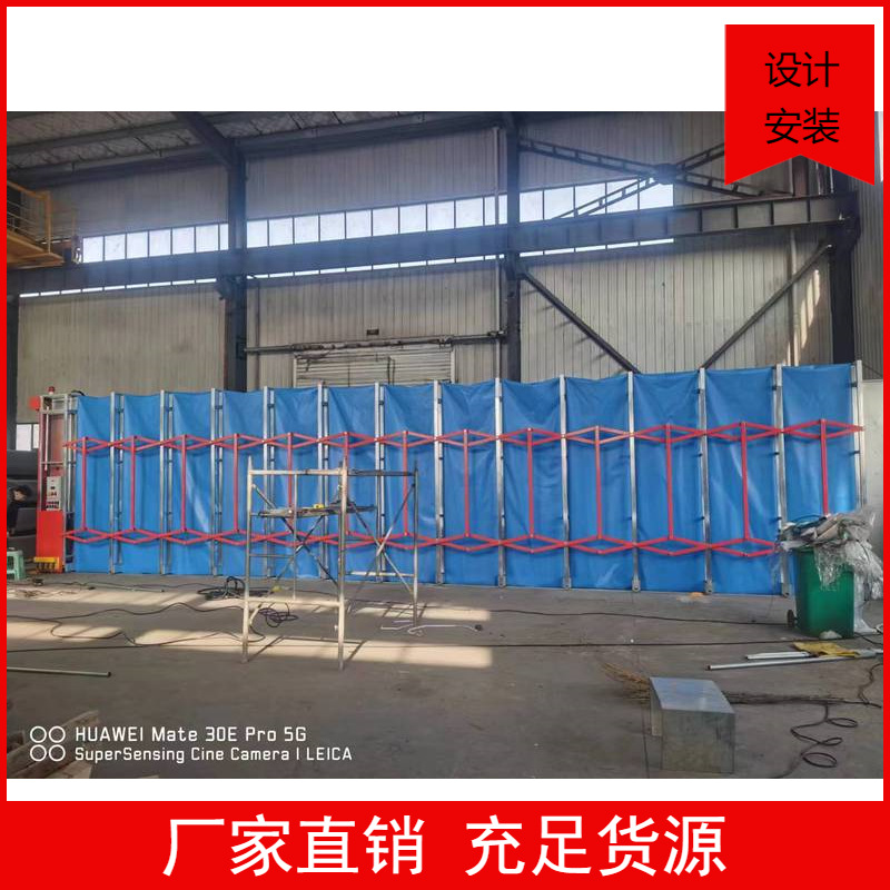废气处理  移动伸缩喷漆房   无泵水幕 厂家直销 免费设计