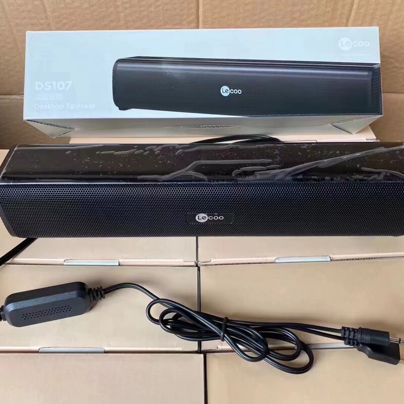 To cool DS107 computer audio desktop notebook USB 3.5mm wired subwoofer desktop long speaker To cool DS107 computer audio desktop notebook USB 3.5mm wired subwoofer desktop long speaker