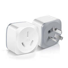 Domestic three-prong 10A to 16A plug for water heaters and air conditioners, high-power socket adapter, large three-hole plug