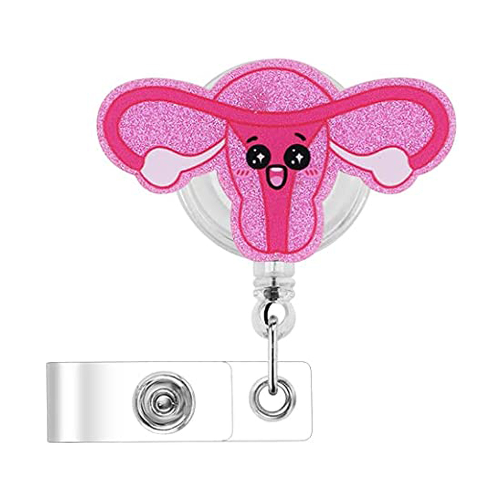1 Piece Quantity Acrylic Plastic Medical Pattern Can Retractable Buckle