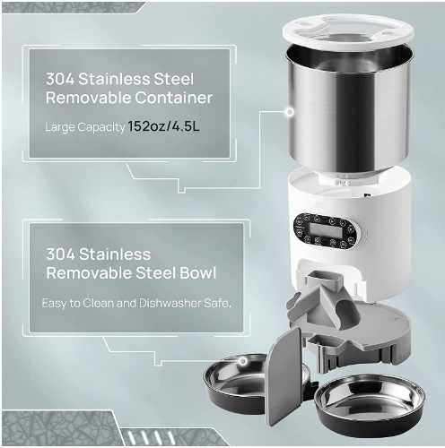 New stainless steel feeder double outlet feeder stainless steel feeder