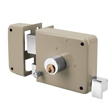 生产批发SL-715牛头锁室内外装门锁木门铁门通用双舌锁可定颜色