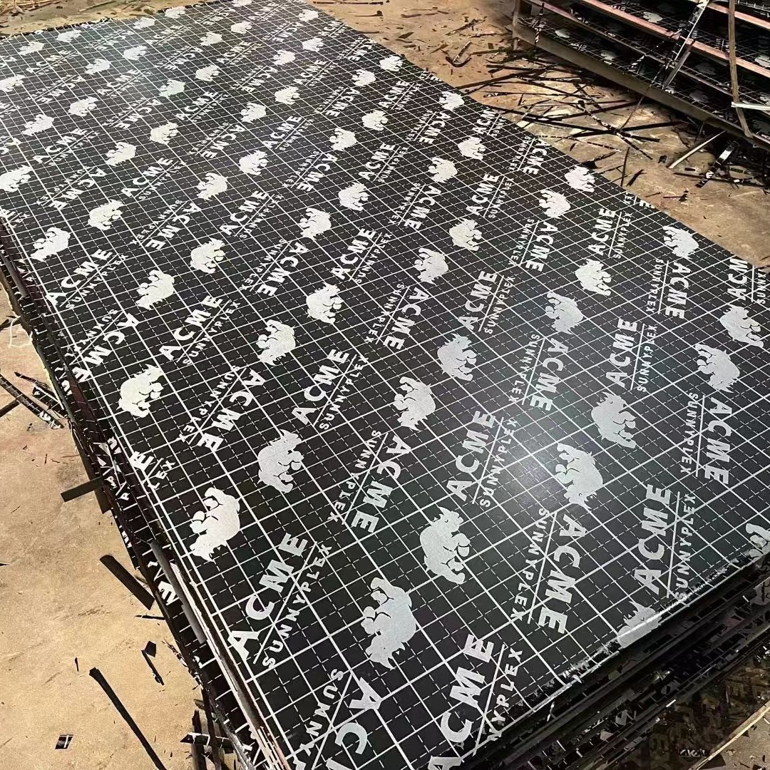 Tablero de madera resistente al desgaste de alta calidad, contrachapado de construcción resistente a los arañazos, tablero multicapa impermeable para obras de construcción, tablero laminado