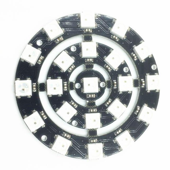 1/3/4/7/8/12/16/24位 ws2812 5050 RGB LED内置全彩驱动彩灯圆形