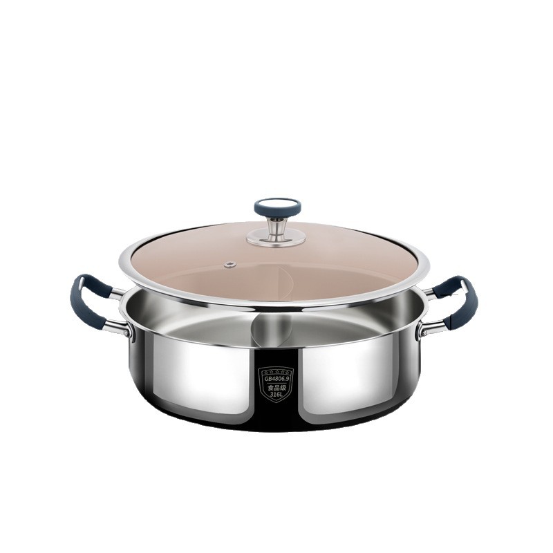 316 Hotpot de acero inoxidable, horno electromagnético doméstico de grado alimenticio, horno especial de cocina