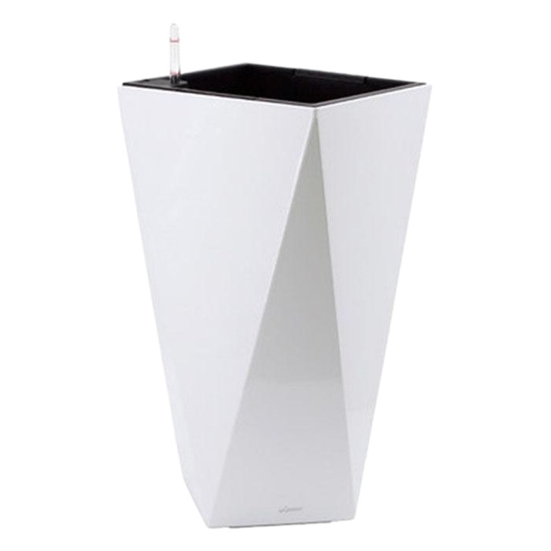 Laizhixiu nórdico flor olla en forma de diamante grande simple alto-superior sala de estar piso automático absorbente nórdico flor olla al por mayor