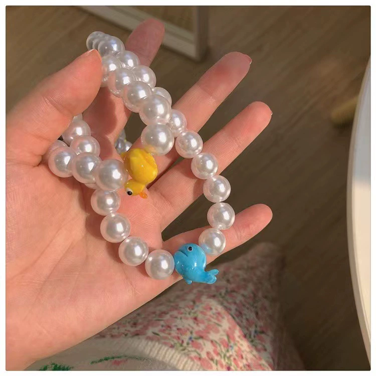 Yellow cartoon cute necklace