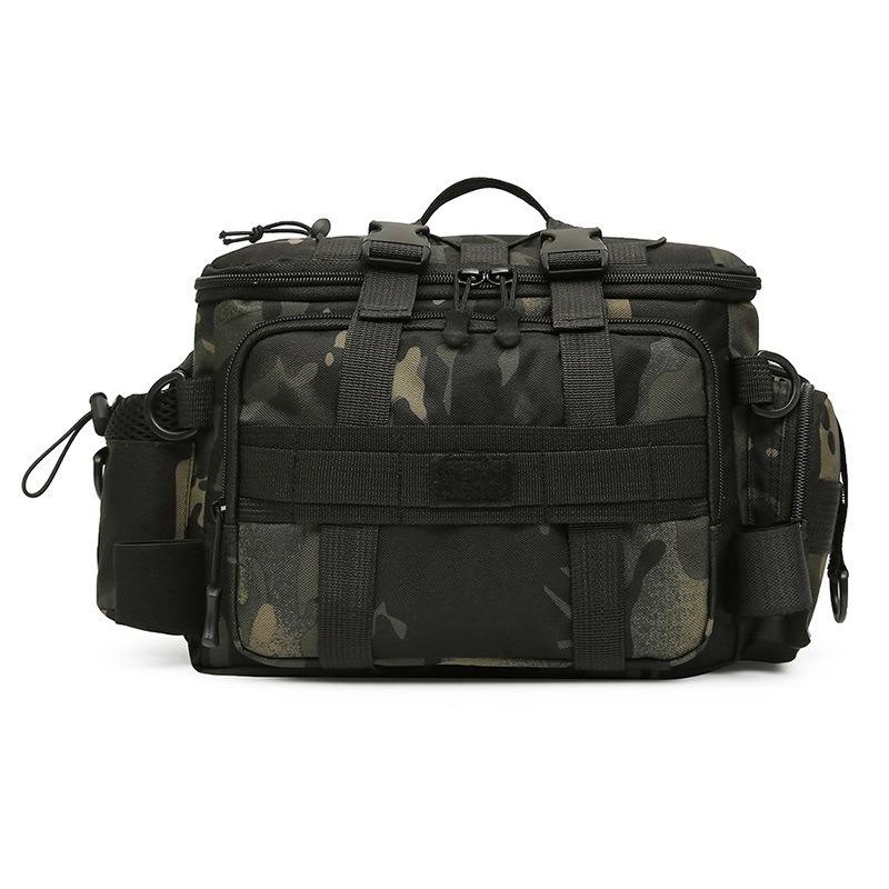 Fabricantes al por mayor bolsa de pesca Oxford bolsa de pesca bolsa de palo de inserción bolsa multicámara estratificado bolsa de carretera de tramo inclinado bolsa pequeña