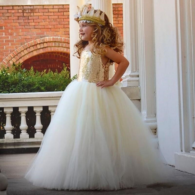 Robe de fête à sequins pour fille robe de princesse en coton_voghion.com