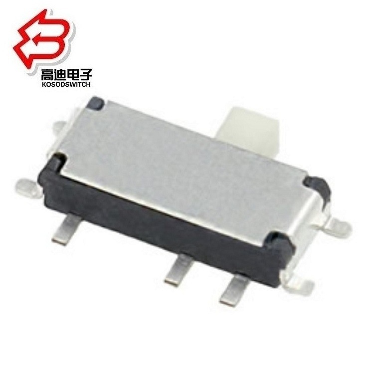 小型贴片2档拨动开关 2档贴片滑动开关七脚  迷你7脚拨动开关两段