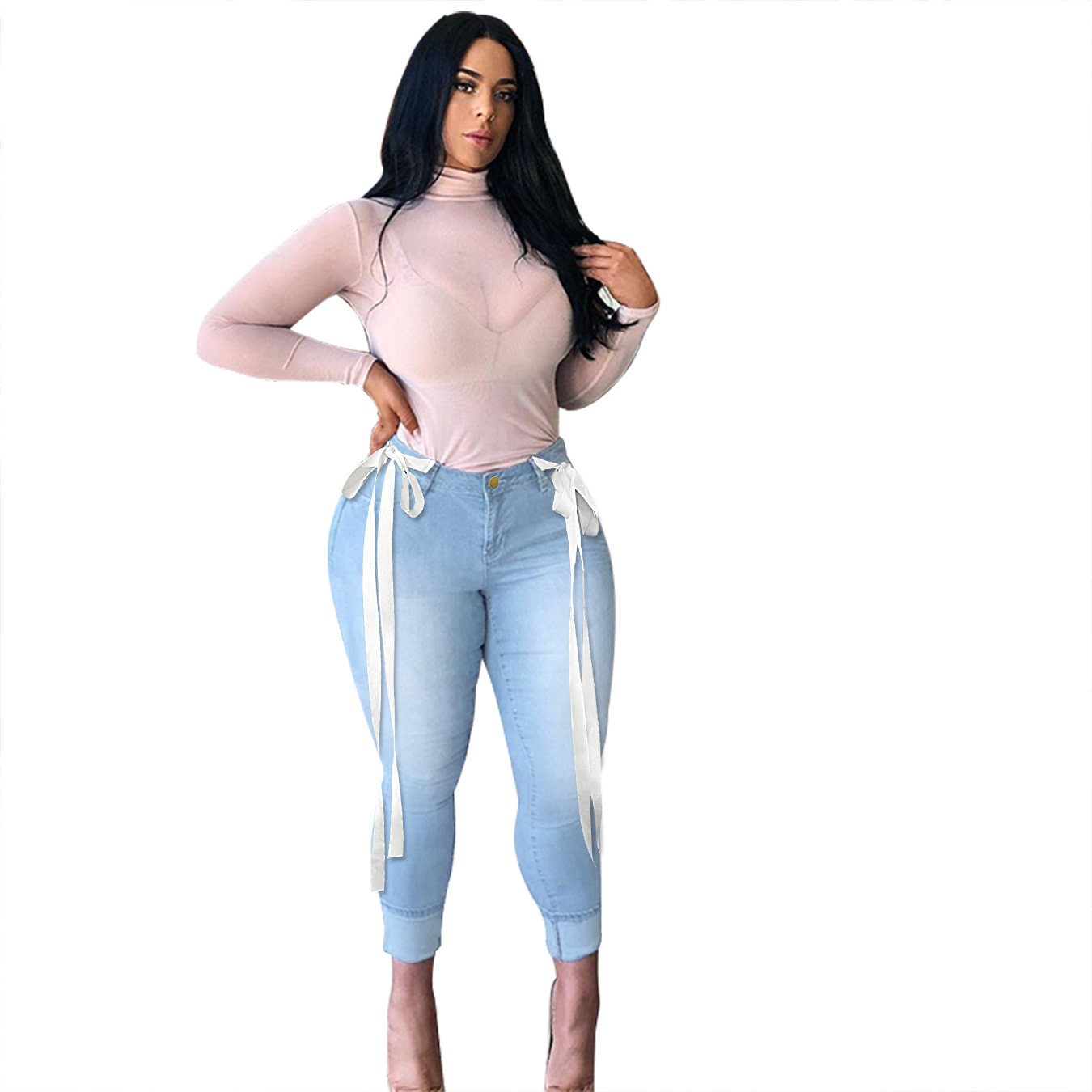 Slim Mid-Stretch Bandage Jeans NSWL105843