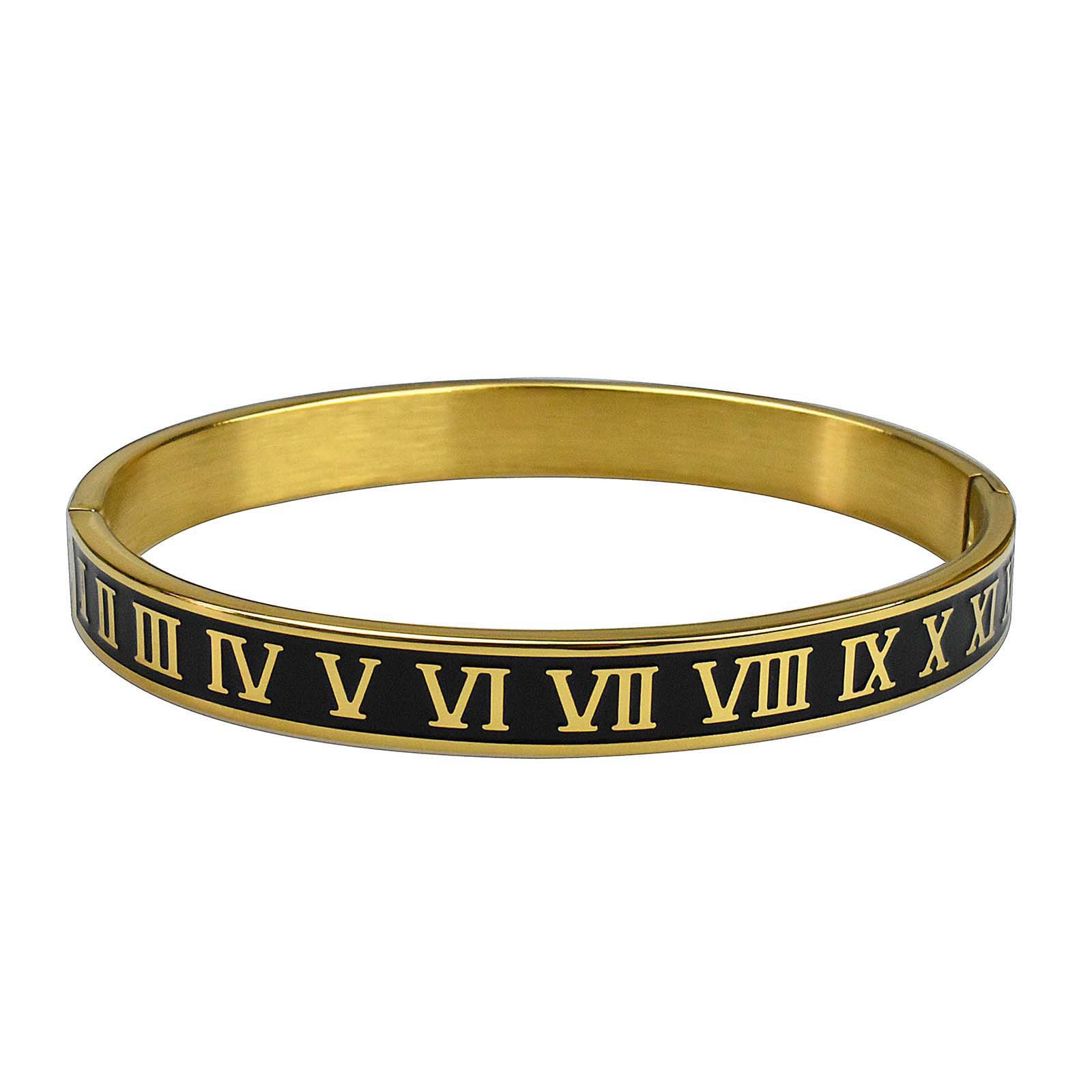 Roman drip oil bracelet golden color