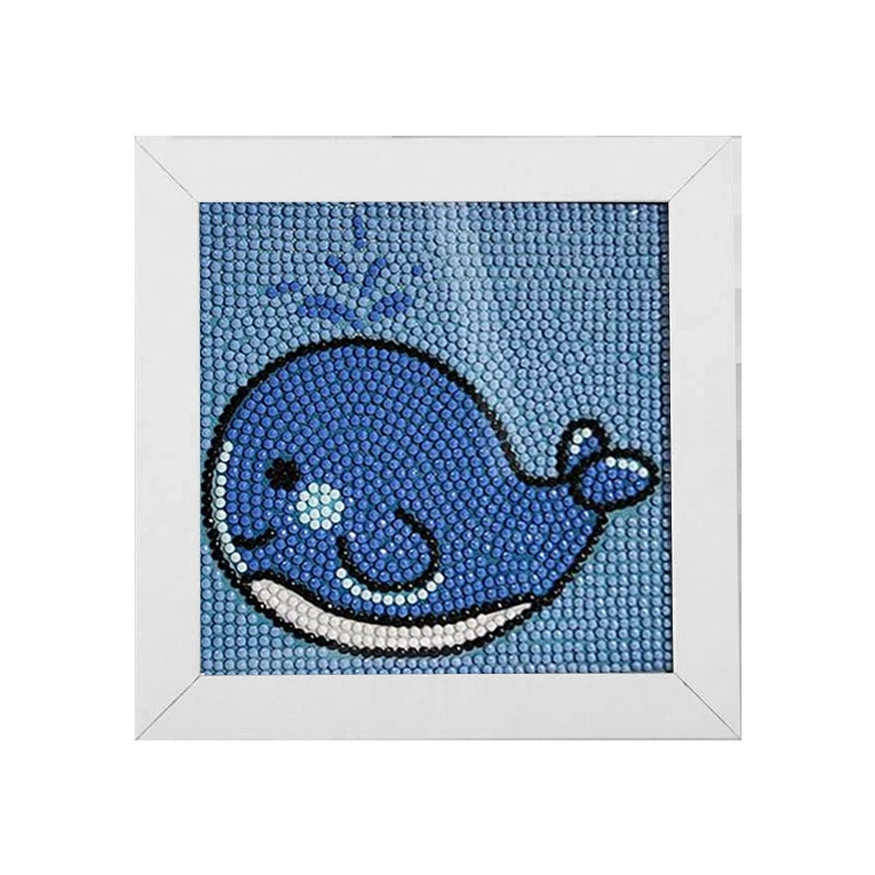 5D алмазная мозаика Cinnamoroll, в рамке 15×15 см для детей, набор DIY, в OPP-пакете