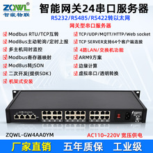 1U�C��ʽ24·RS232/485�D��̫�Wģ�K422����ͨӍ������modbus�W�P