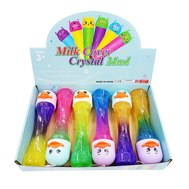 Perla de colores de cristal barro espuma pegamento Delgado fabricante Amazon Children's cristal barro burbuja soplado gradiente