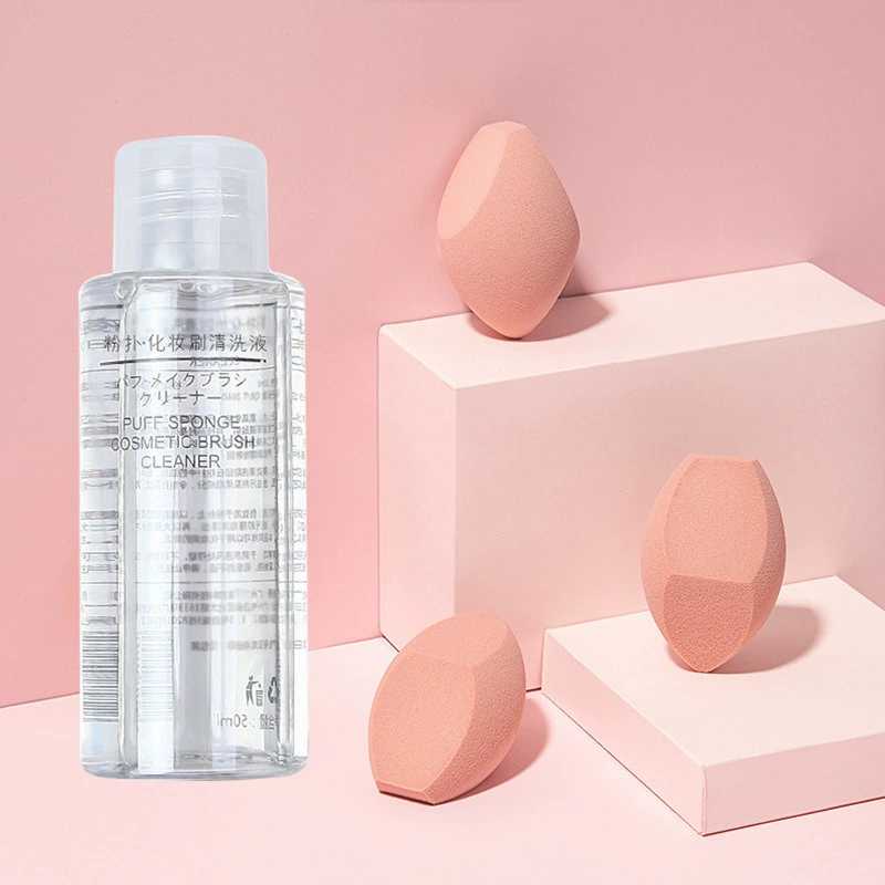 Очиститель для губки и косметических кистей Puff Sponge, мультиразмер 50/80/100/150 мл, мягкая формула