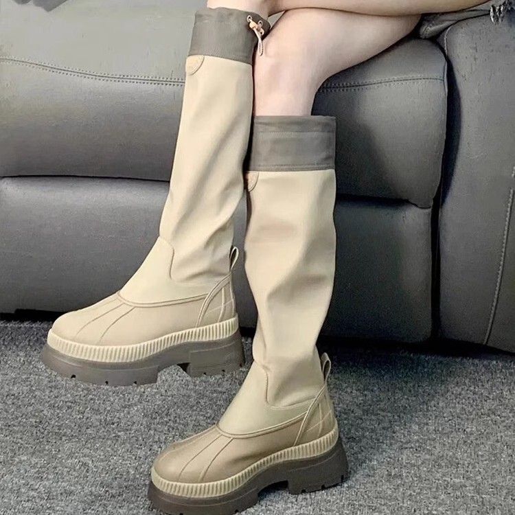 Trendy Thick-Soled Long Boots for Petite Women 2025 Spring/Summer New Western Cowboy Boots Slimming Thin Long Boots Trendy Thick-Soled Long Boots for Petite Women 2025 Spring/Summer New Western Cowboy Boots Slimming Thin Long Boots
