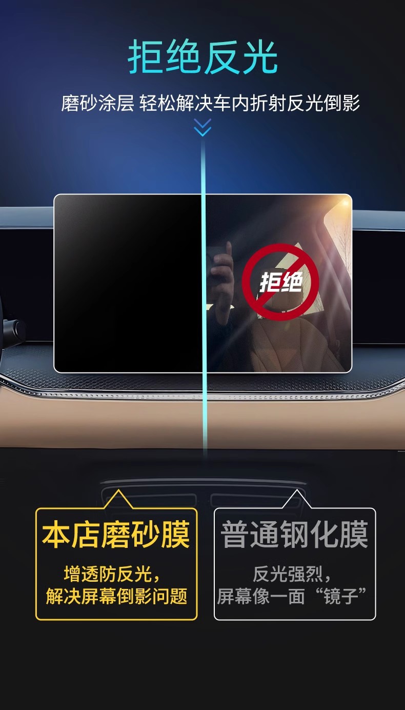 BYD Song Pro 25-26 Center Console Navigation Screen Tempered Film