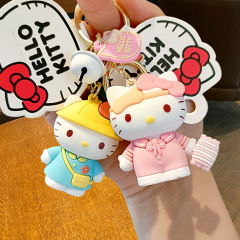 サンリオの着せ替え日記アニメのキーホルダーがかわいいkt猫の公の子のカバンのストラップの女の子のアクセサリー