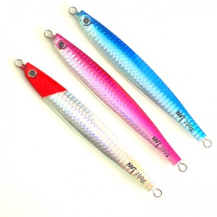 Sell at a loss 100g red-headed laser iron plate luminous lead bait Luya bait sea fishing boat fishing fake bait fishing gear fishing