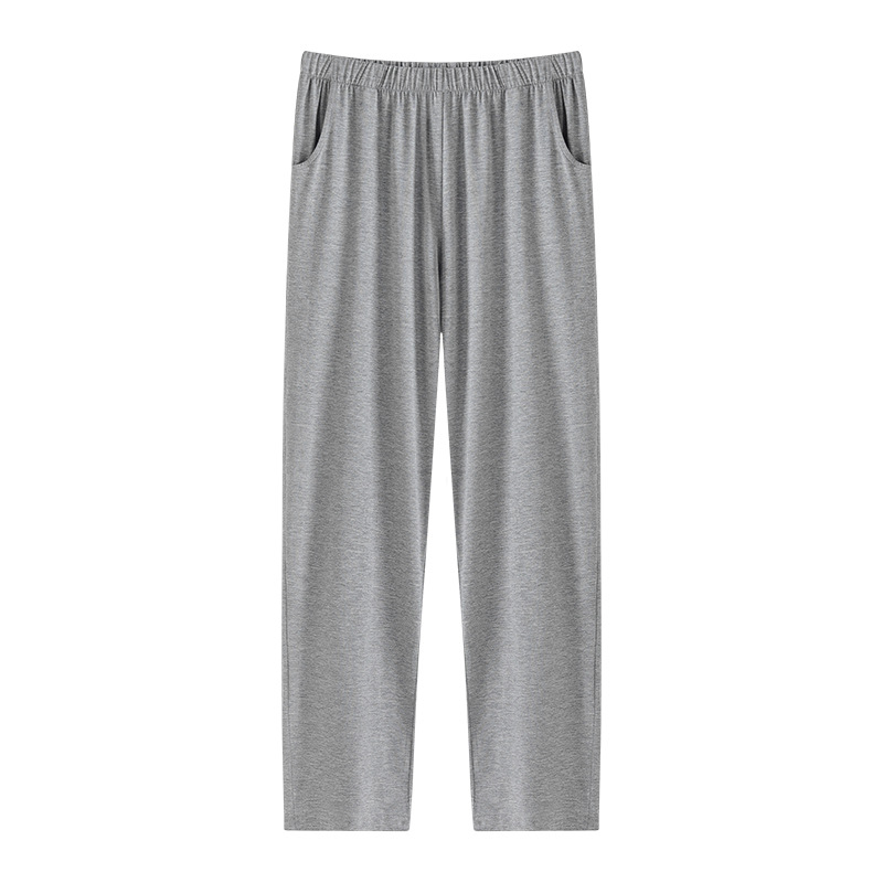 Pantalones de pijama de primavera y otoño para hombre Pantalones modales para el hogar pantalones modales de algodón delgados casuales sueltos deportes de ejercicio matutino