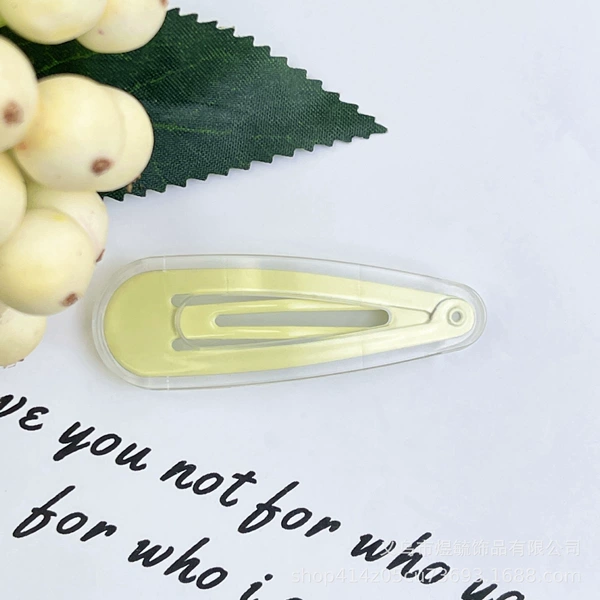 Ice water droplet BB clip 5cm light yellow