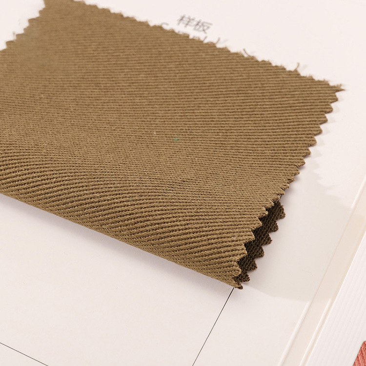 Alta calidad 280gsm 7s * 7s peinado twill lavado tejido chaqueta de tela de algodón grueso