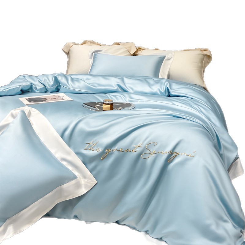 Lenzing Tencel Bedding Set Luxury Summer Cool Ice Silk Duvet Cover_voghion.com