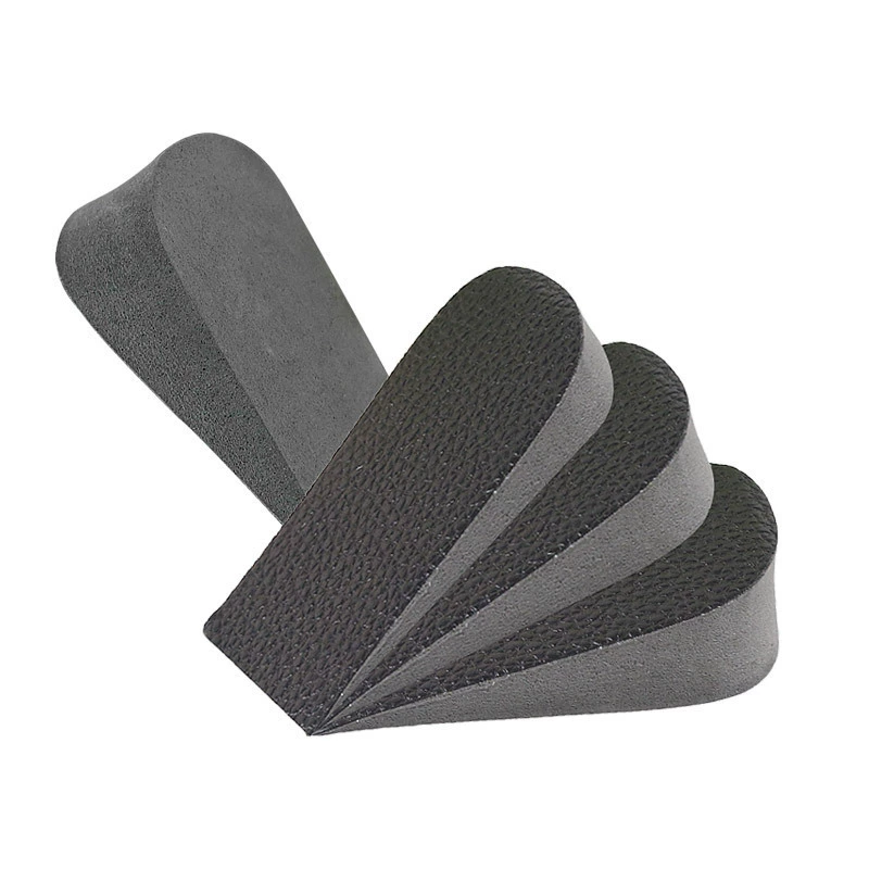 Кожаная Мужская и женская невидимая подушка для стельки на внутренней высоте, противоскользящая задняя половинка, стелька для пятки