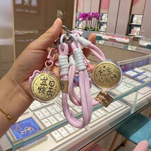 足金999公主请发财画挂件金榜题名520生日礼物情人钥匙扣现代简约
