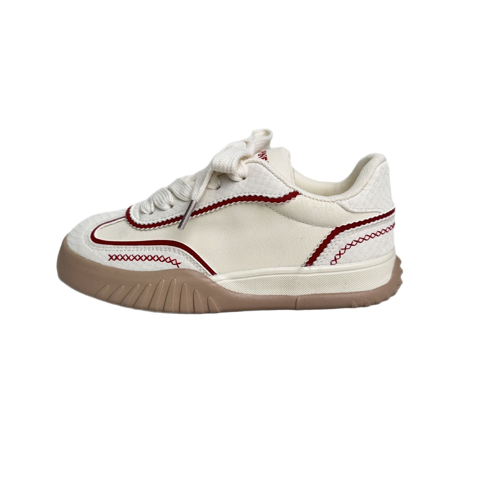 Yuanbo 2025 primavera nuevo estilo zapatos de lona para estudiantes de corte bajo zapatos de lona deportivos casuales para mujer zapatos de cuero para mujer