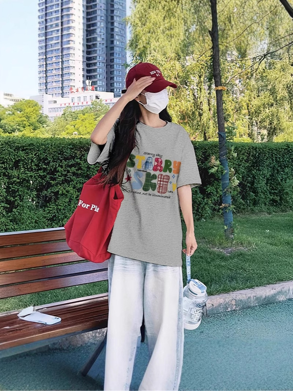 ピュアコットン半袖Tシャツレディース2025年夏新作ブラックルーズスリム半袖インナーレイヤリングシャツTシャツトップ|undefined