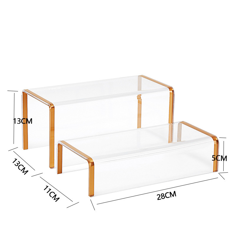 아크릴 골드 엣지 투피스 세트(대형+소형)