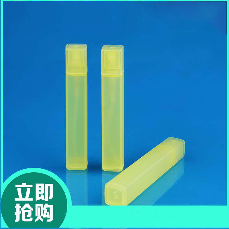 厂家批发方形塑料小喷头分装方瓶香水喷头多种颜色香水笔 小样瓶