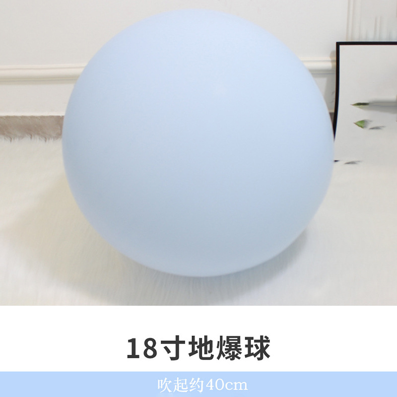 Decoración de cumpleaños engrosada arco de globo macaron de 18 pulgadas diseño de escena de látex de globo a prueba de explosiones grande