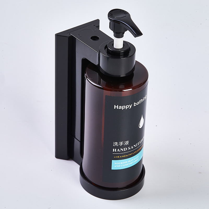 酒店壁挂皂液器免打孔安装按压洗发沐浴皂液器浴室液体分装瓶批发|undefined