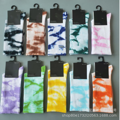 Tie-dyed socks Suwan Nike St Four Seasons men's and women's mid-length short fashion socks candy color sports cotton socks tie-dyed Tie-dyed socks Suwan Nike St Four Seasons men's and women's mid-length short fashion socks candy color sports cotton socks tie-dyed